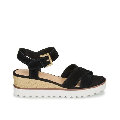 SANDALES ANDRÉ FEMME DAIM NOIR